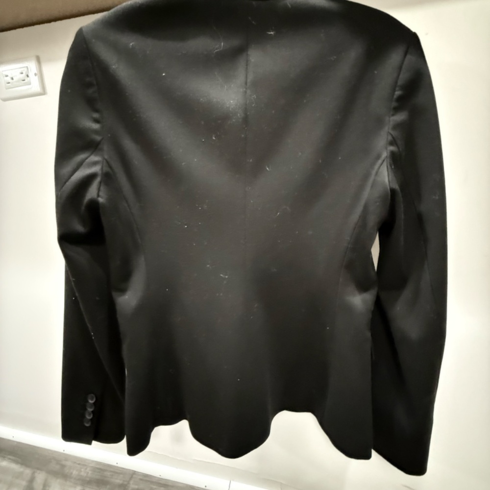 Express Editor One Button Black Blazer Size 8 Off… - image 5